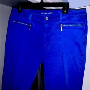 Michael Kors royal blue jeans